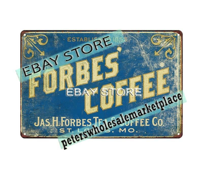 Forbes Coffee coffee theme gift tin sign
