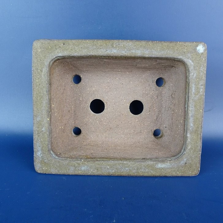 Japanese Bonsai Pot Signed Glazed Rectangular Pot-BP118
