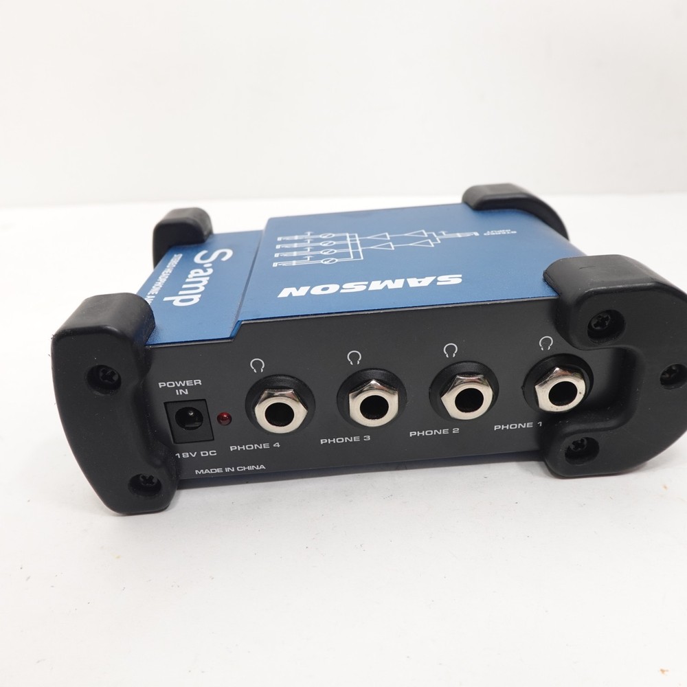 Samson S-amp Stereo Headphone Amplifier Amp No Power Adapter