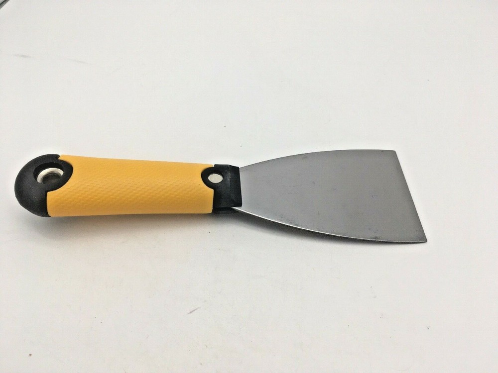 2 1/2” Stiff Scraper Putty Knife Soft-Touch Plastic Handle