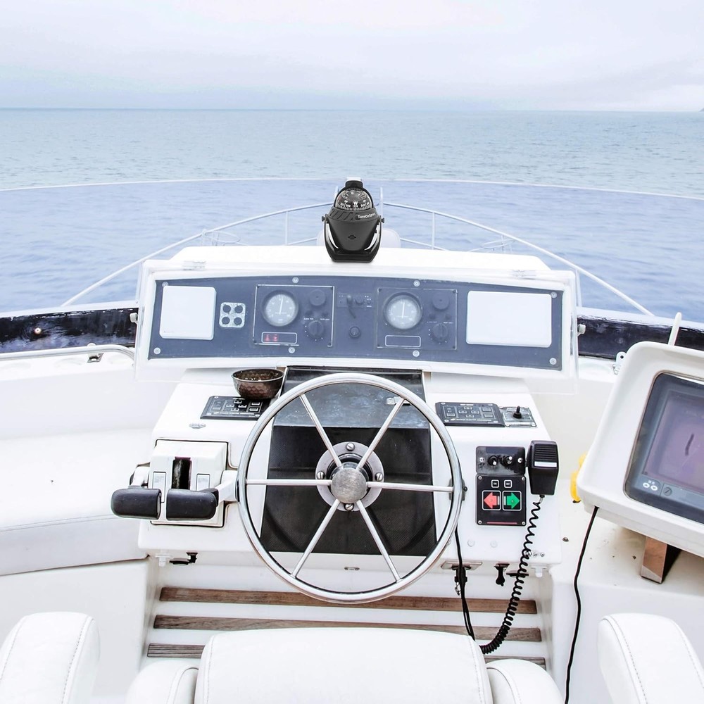 Boat Compass Dash Mount Flush - Boating Compass Dashboard Suction - Navigatio...