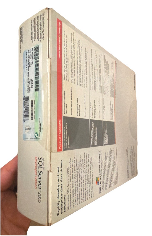 Microsoft SQL Server 2005 Developer Edition_Server System. Factory Sealed