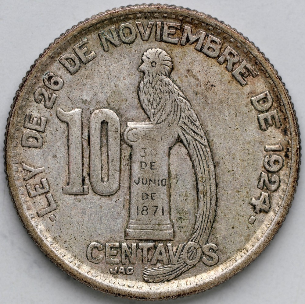 1945 Guatemala 10 Centavos