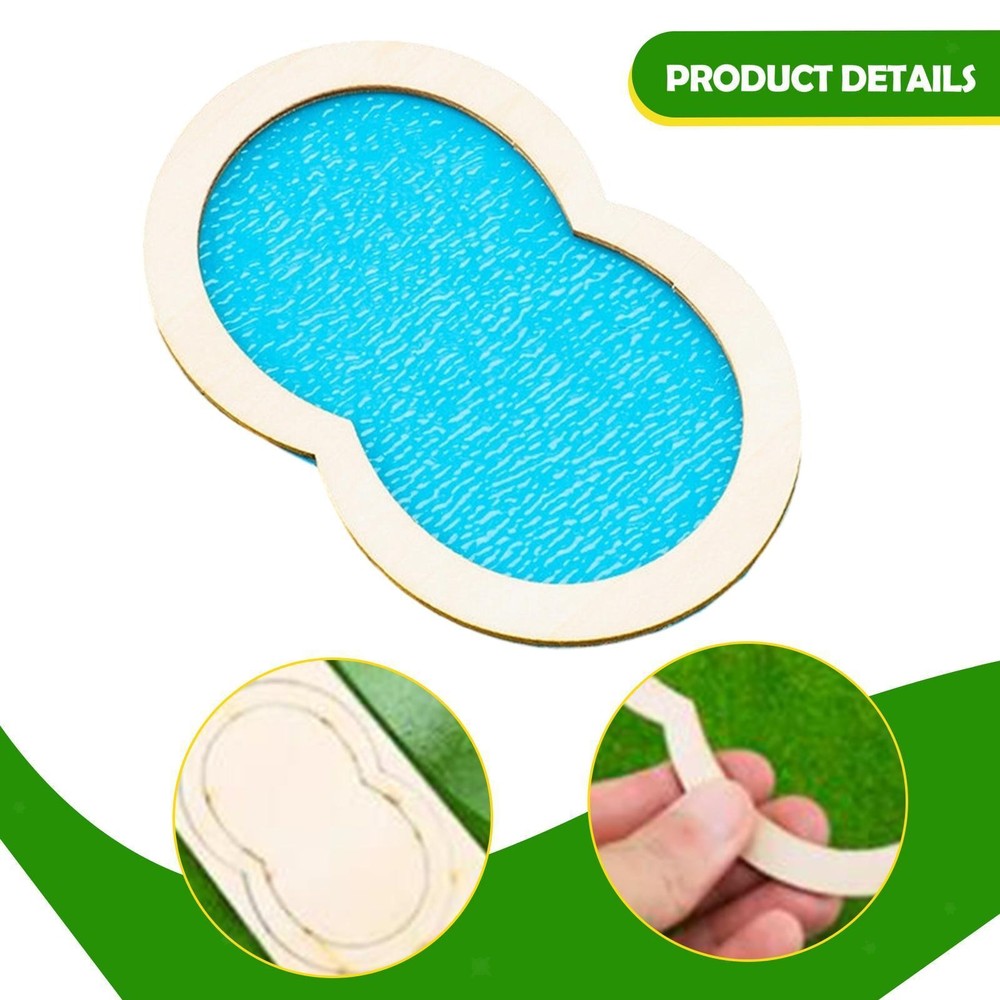 Pool Model Miniature Scene Model Creative Paintable DIY Sand