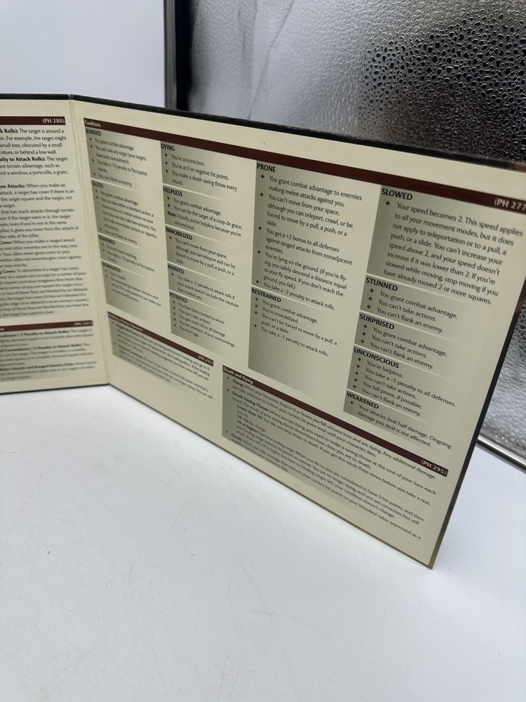 Dungeons & Dragons 4th Edition Drow Dungeon Master's Screen D&D Accessory