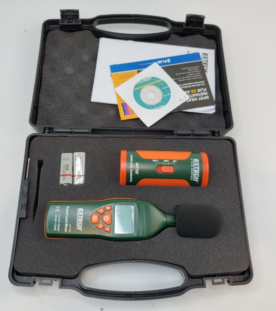 Extech 407732-Kit  Low/High Range Sound Level Meter Kit - New