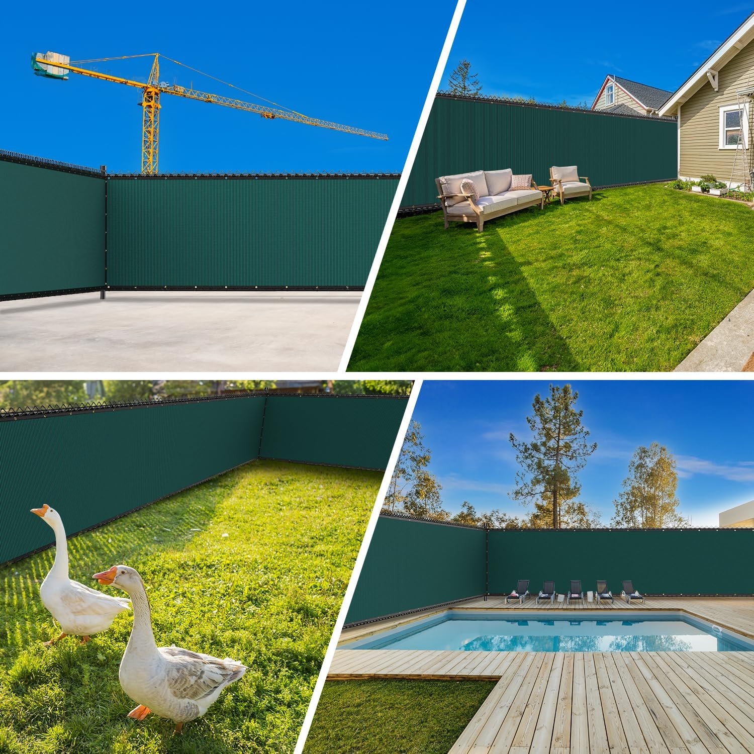 Windscreen Privacy Fence Screen Shade Cover Mesh Tarp, New