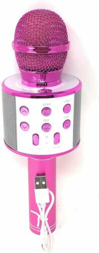 Wireless Karaoke Microphone with Built-in Portable Bluetooth Speaker