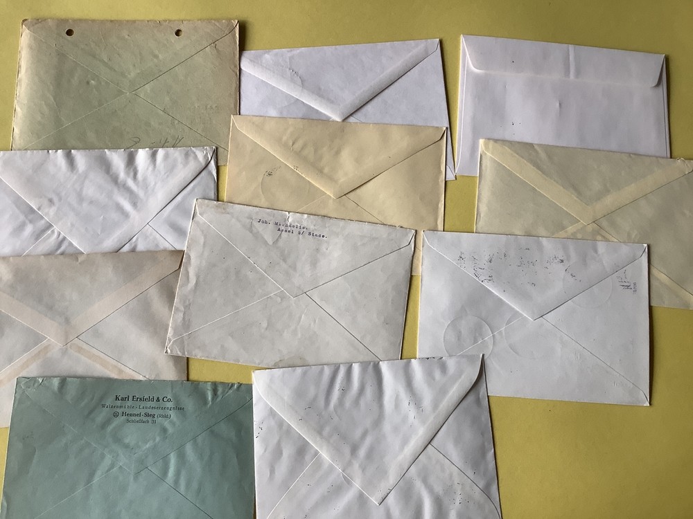 Germany 11 vintage postal stamps cover items Ref A588
