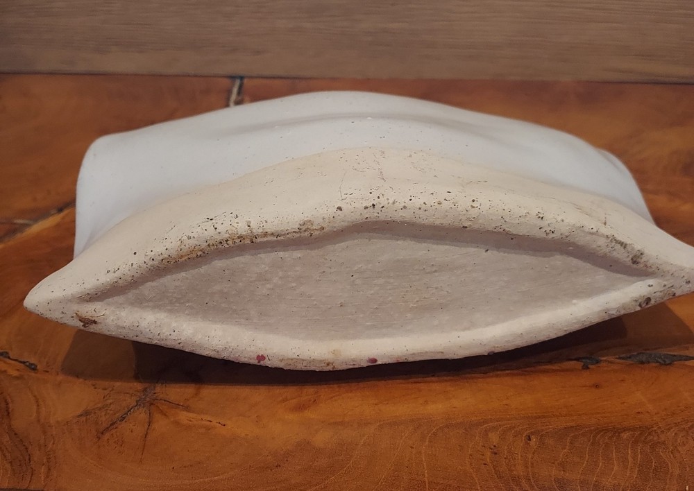 Handmade Modern Ceramic Bud Vase Minimalist Leaf Design Studio Pottery