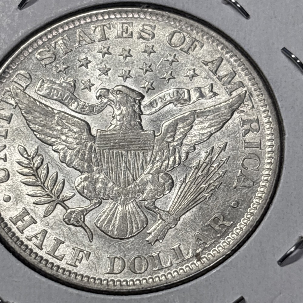 1899 P BARBER HALF DOLLAR REALLY NICE AU 90% Silver