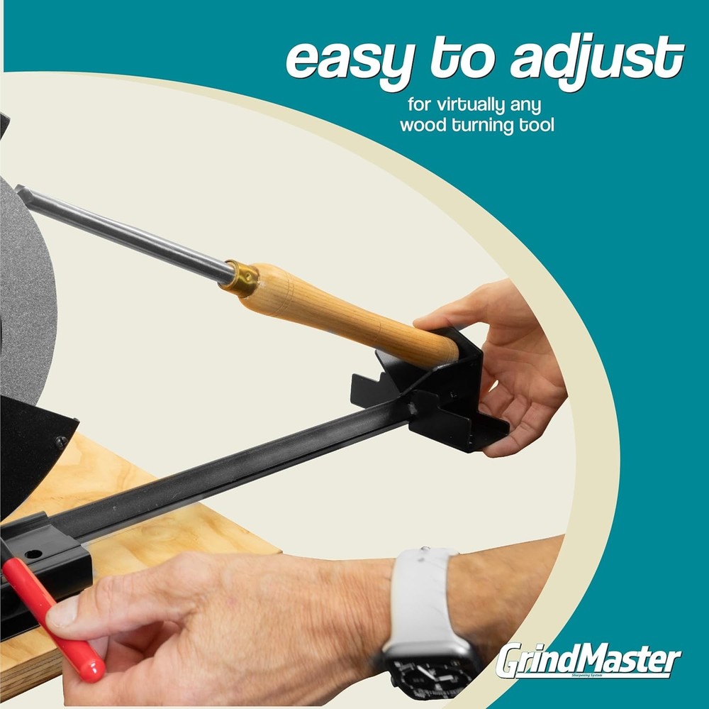 Grindmaster Lathe Tool Sharpening Jig with Quad Setup, Multi-Grind Jig and Two S
