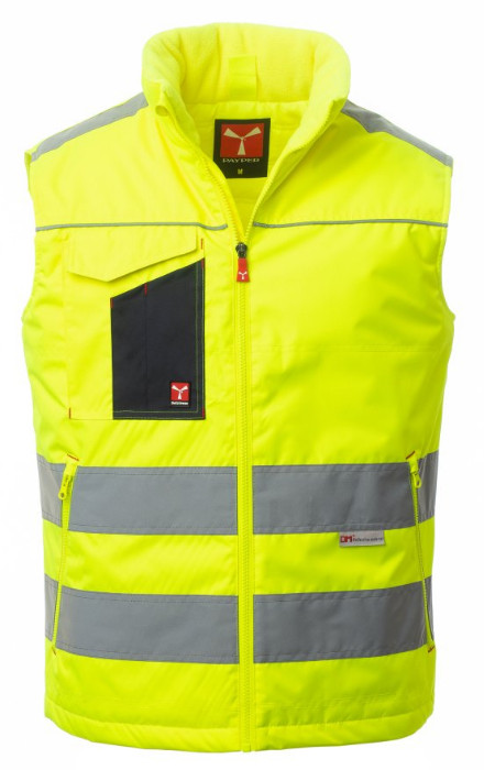 Payper TASK High Visibility Reflective Padded Fleece Collar Vest Jacket
