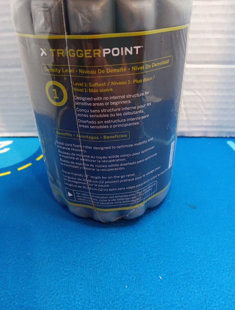 TriggerPoint 12" Solid Core Foam Roller - Gray