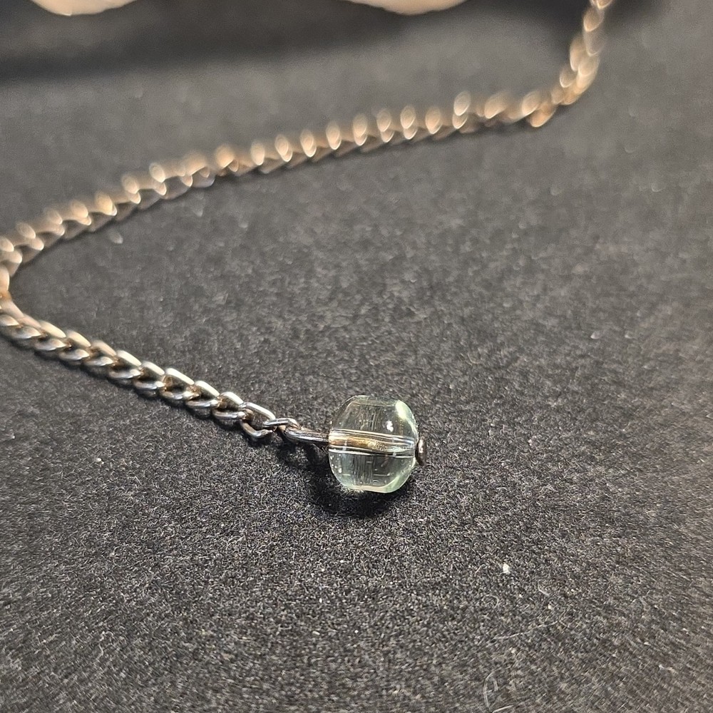 Faceted Clear Quartz Crystal Healing Pendulum with Chain