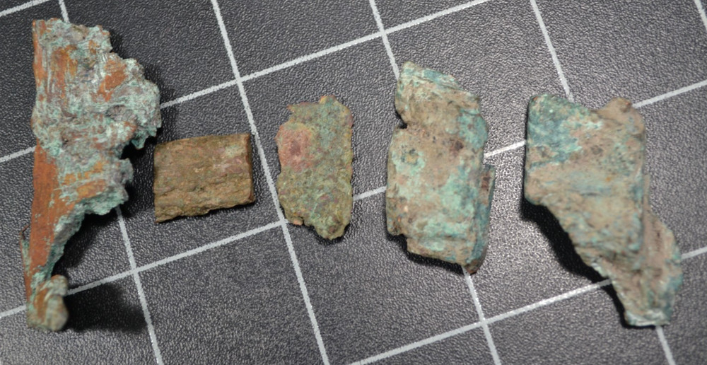 CLIFF MINE - KEWEENAW COUNTY - COPPER CHISEL CHIPS - 1845-1878