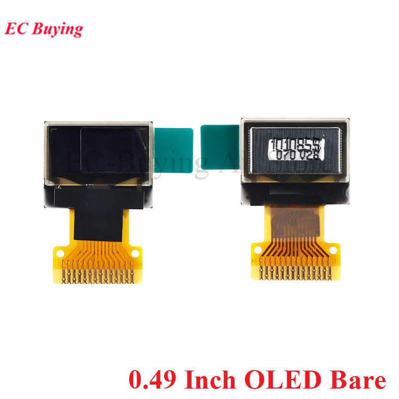 0.49 Inch 64x32 OLED LCD Screen Display Module Bare Screen I2C SSD1306 3.3/ 5 V