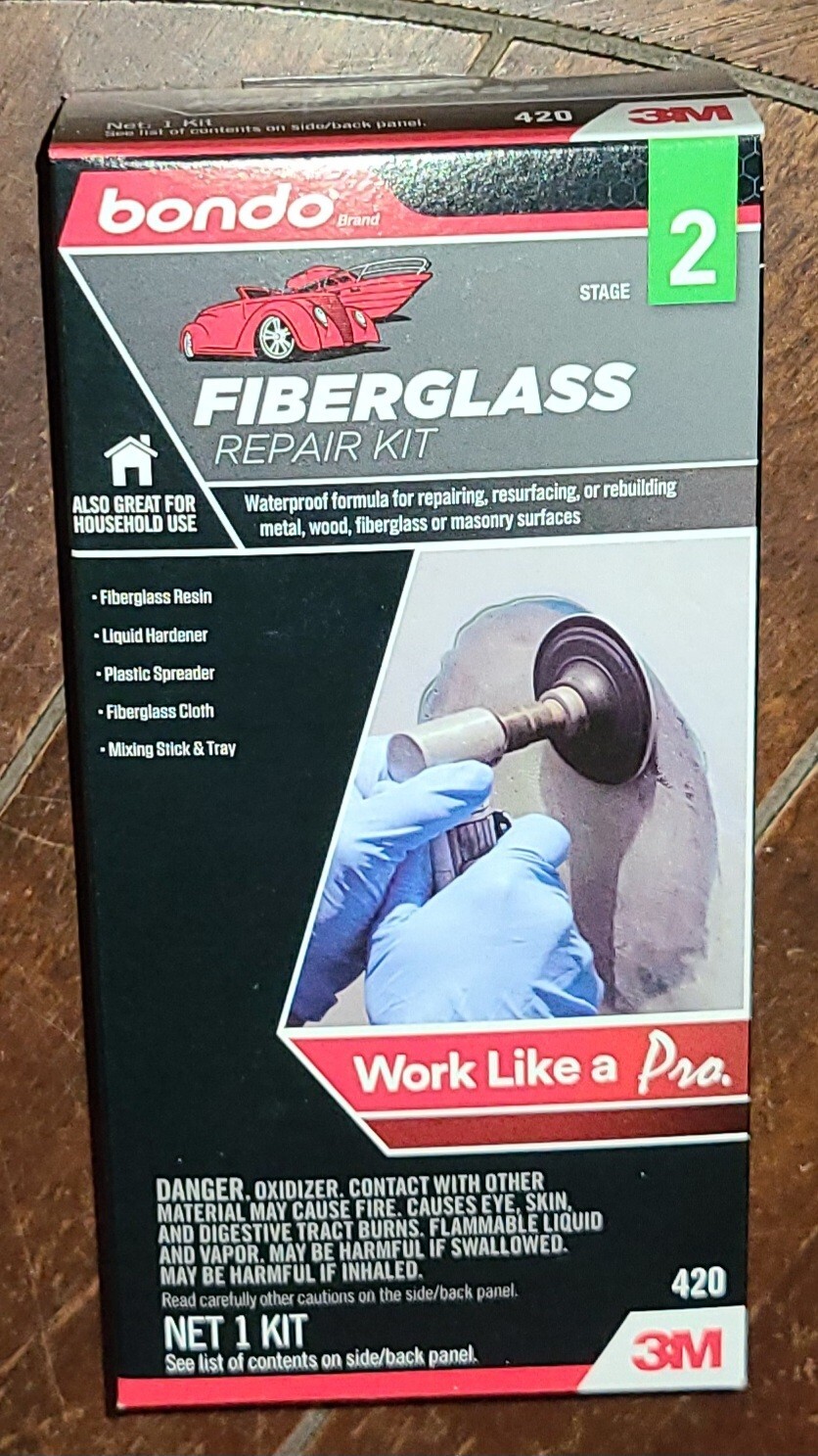 BONDO Fiberglass Staged 2 Repair Kit #420