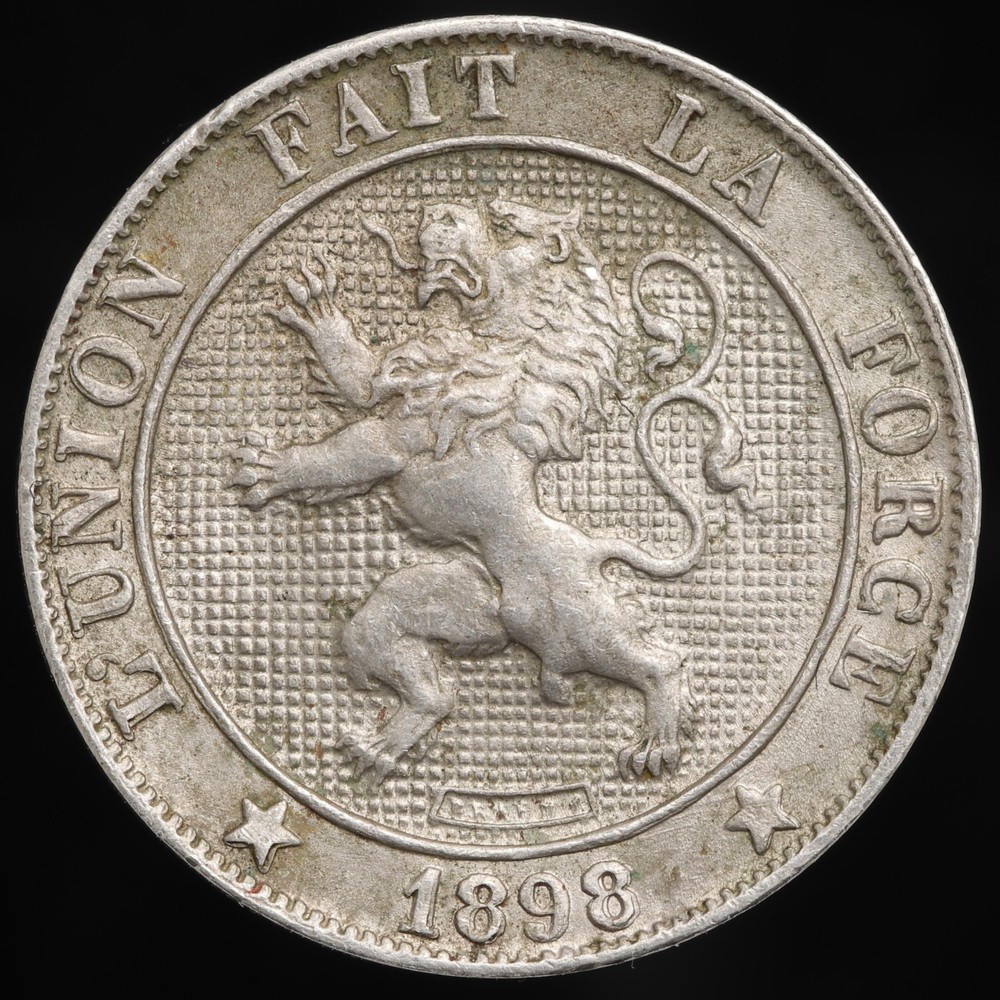 1898 Belgium 5 centimes coin