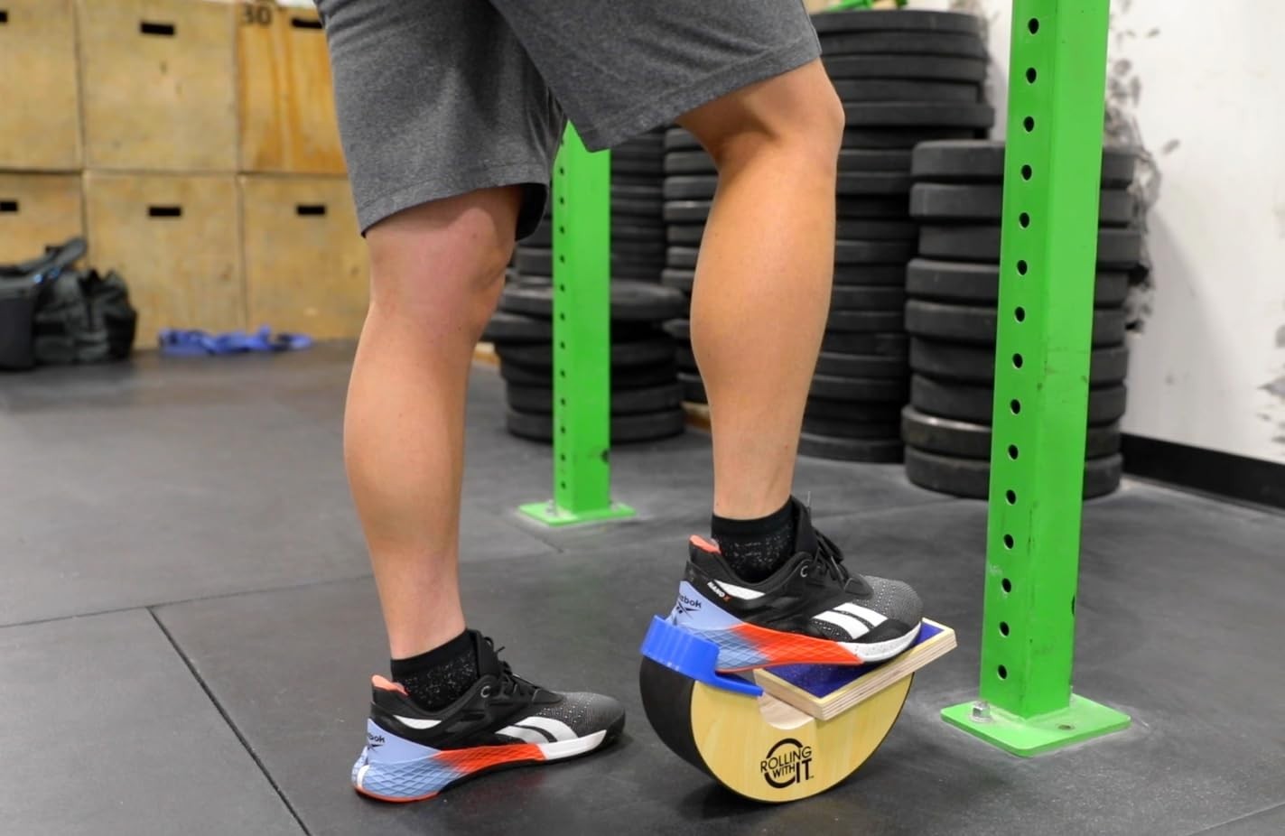 Wooden Foot Rocker - Calf Stretcher for Achilles Tendonitis, Plantar Fasciitis