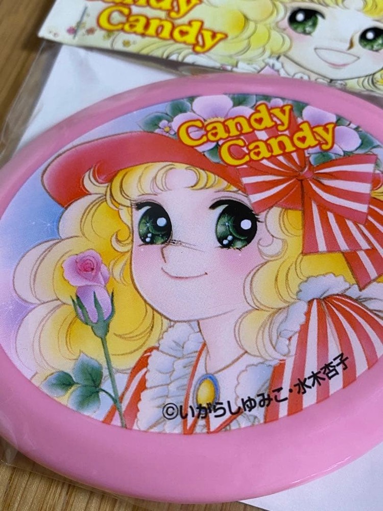 Unopened Candy Candy Compact Mirror Comb Pink Made in Japan