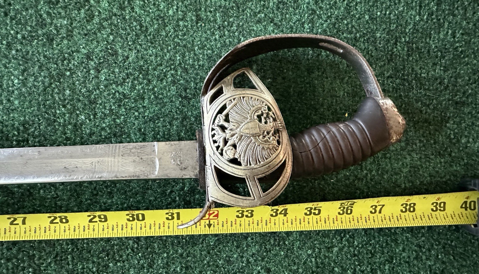 Used Imperial German WWI Prussian Model 1889 Hussar Cavalry Sword