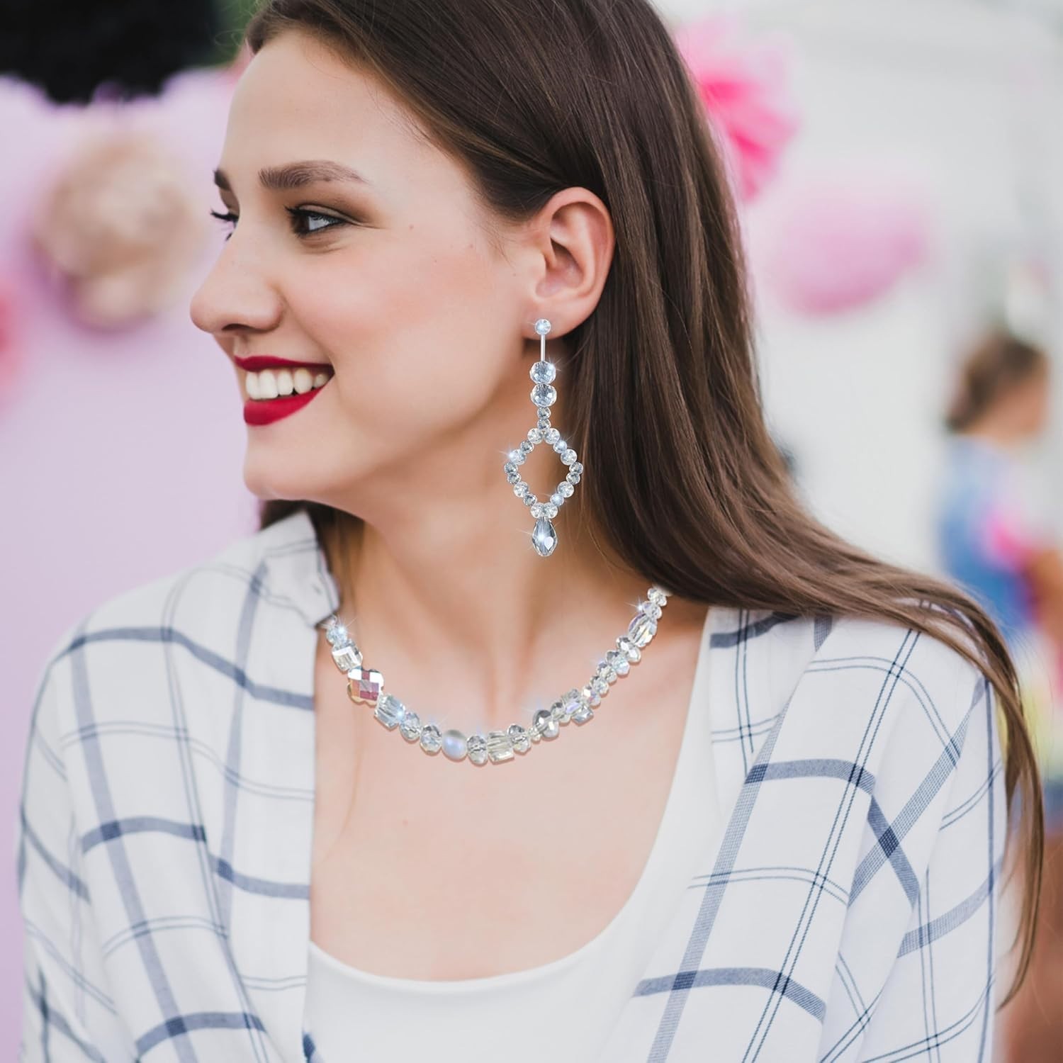 636Pcs Glass Beads for Jewelry Making, Assorted Crystal Beads with Loose Beads f