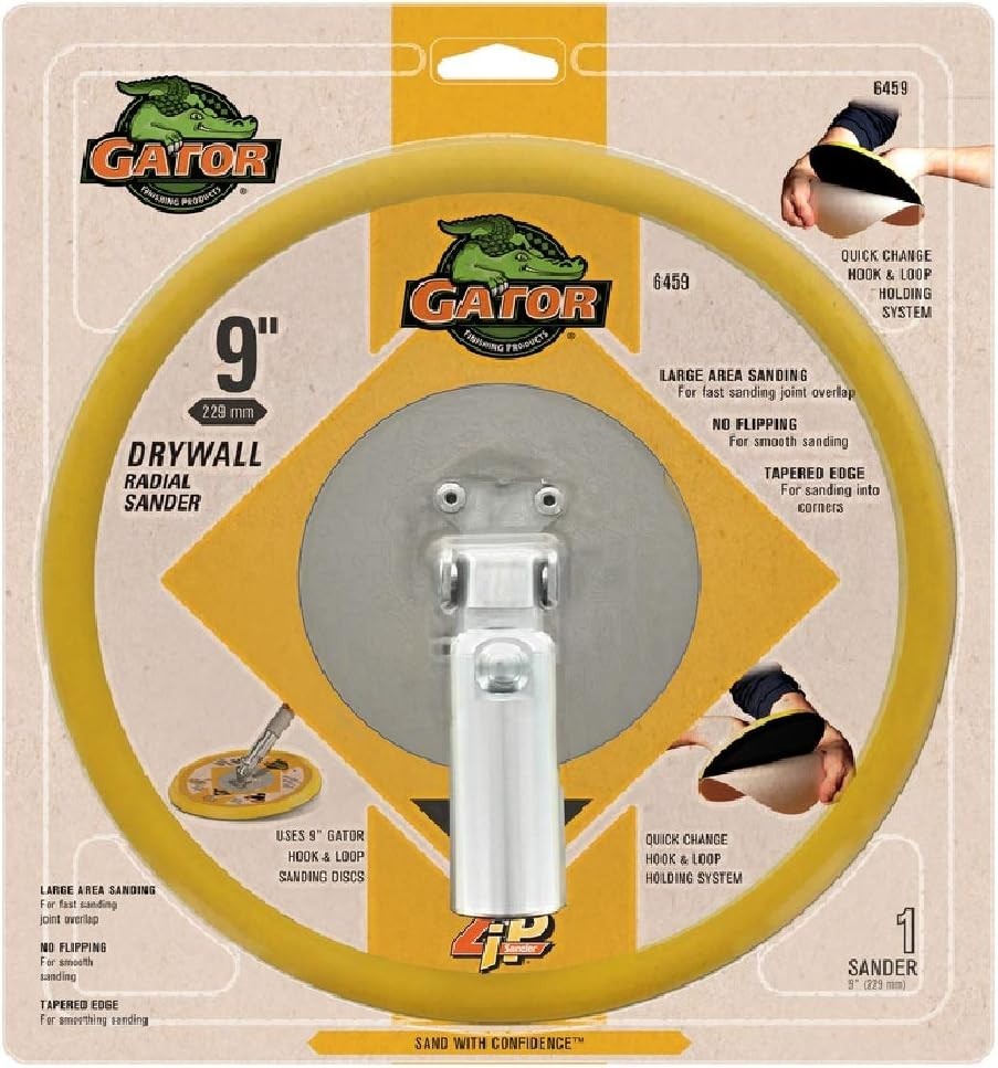 9 Inch Hook and Loop Radial Drywall Sander Head for Efficient Finishing