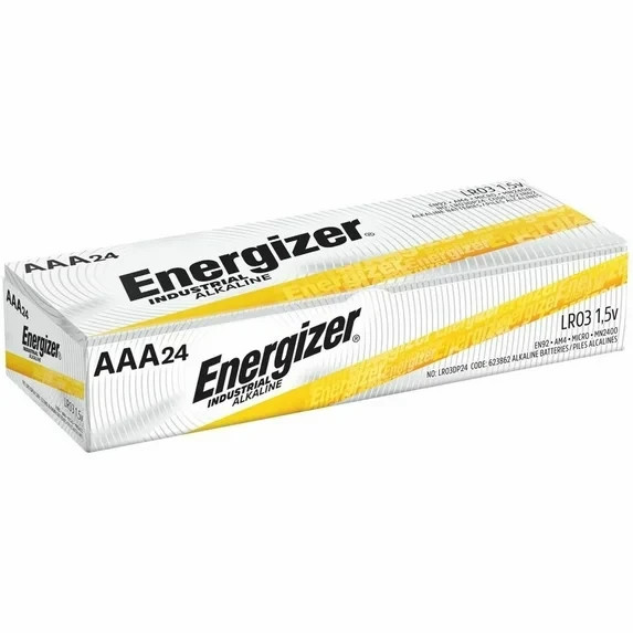 ENERGIZER INDUSTRIAL ALKALINE BATTERIES AAA 24 PACK 12/2035 BRAND NEW