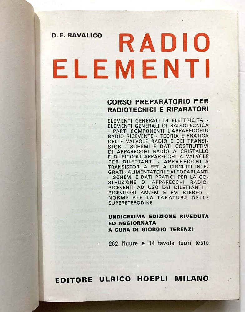 ravalico RADIO ELEMENTS HOEPLI 1979