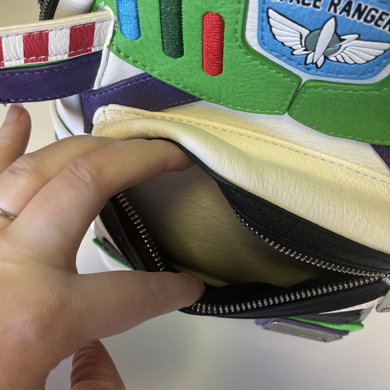 Loungefly Disney Pixar Toy Story Buzz Lightyear Wings Light up Mini Backpack