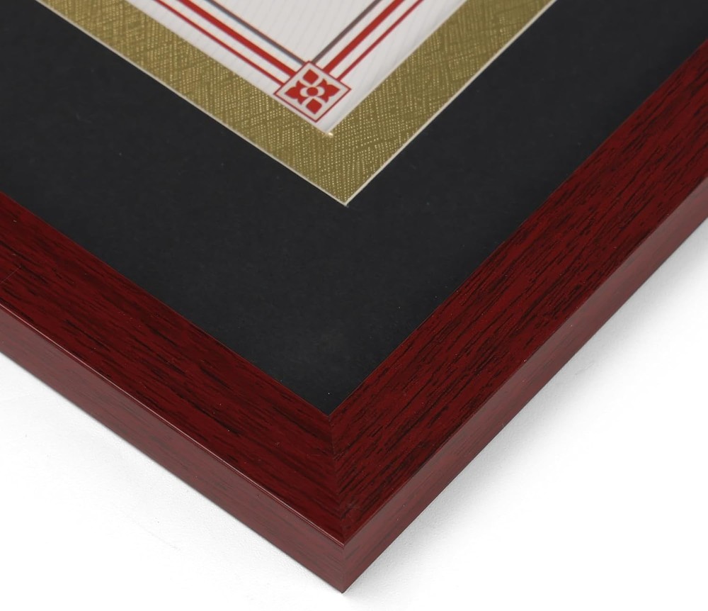 Robust 2-Pack Diploma Frames in Mahogany - Effortless Document Display