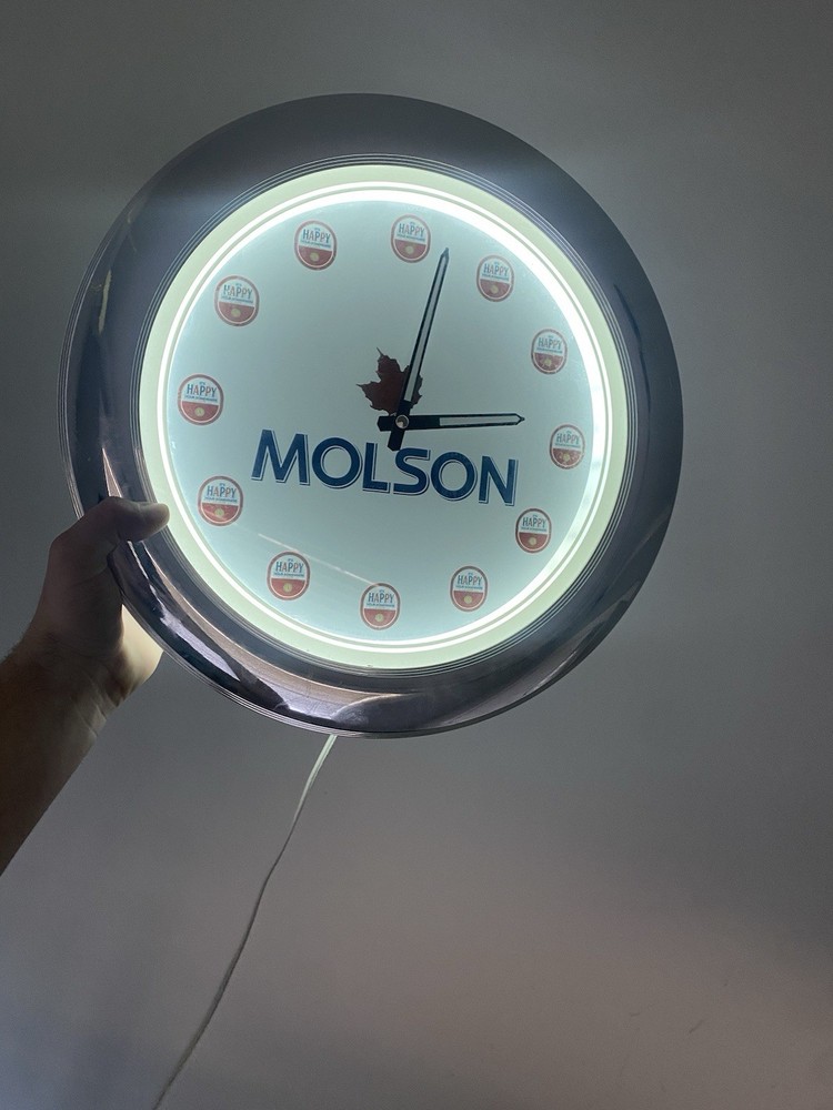 Molson Beer Vintage Light-Up Clock