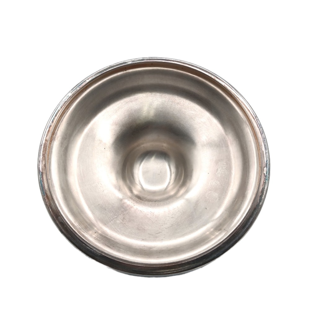 Vtg Sheffield Silverplate Covered Serving Dish 2 Qt Pyrex Glass Casserole MCM