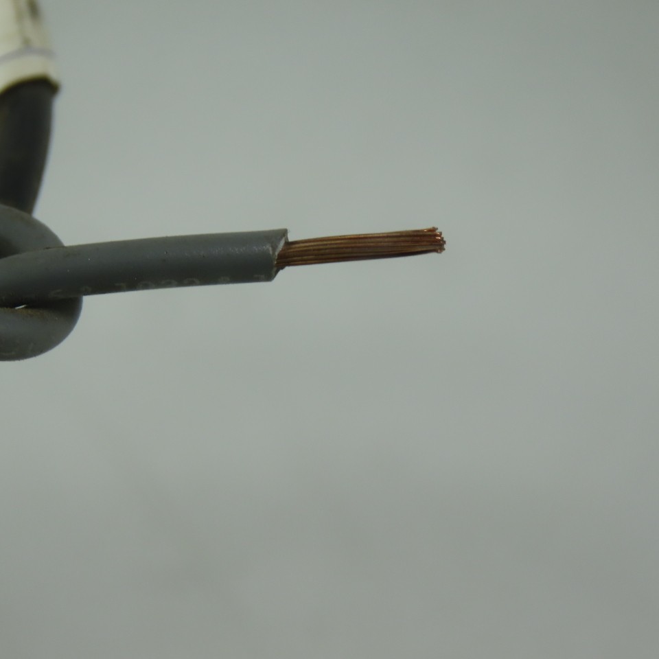 Gray Stranded TEW 16 AWG Copper Wire 500'