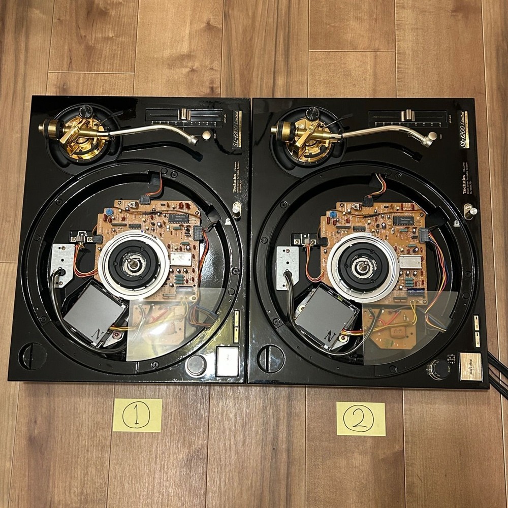 Technics SL-1200LTD Pair DJ Turntable Gold Maintained Tested & Working
