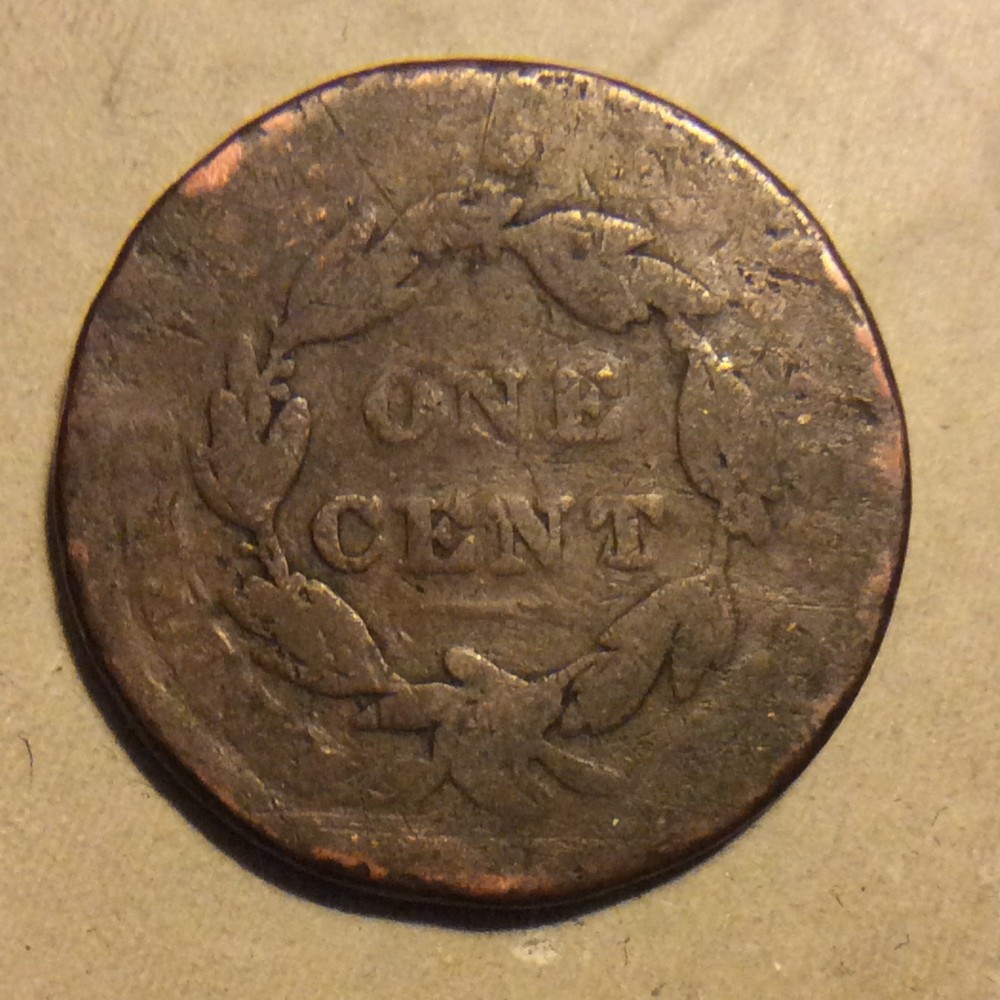 1833? LARGE CENT LOW GRADE A4 FREE SHIPPING