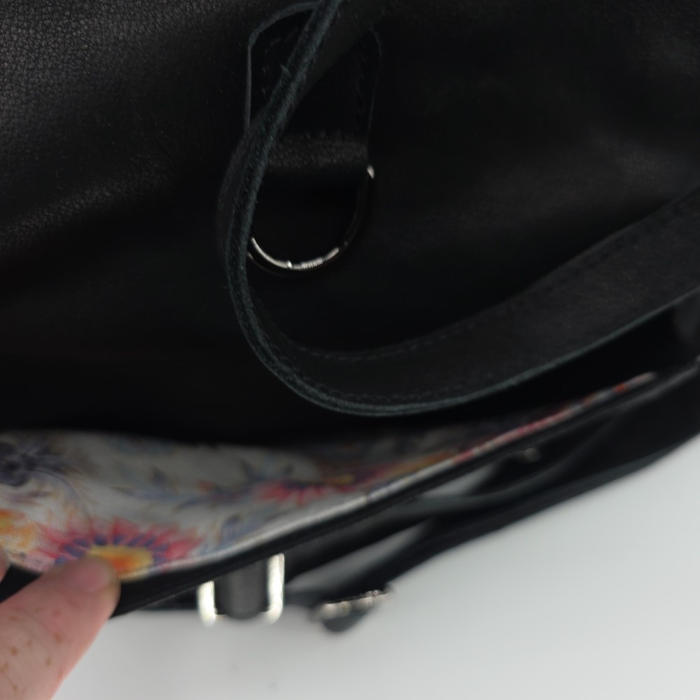 Epiphanie Leather Camera Bag Black, Removable Sections Multipocket w Strap