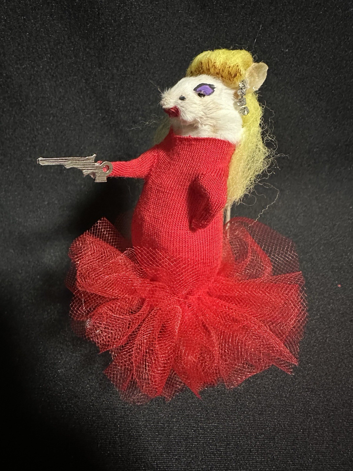 Taxidermy Mouse Divine Pink Flamingos Mouse Oddities Curiosities Taxidermy Art