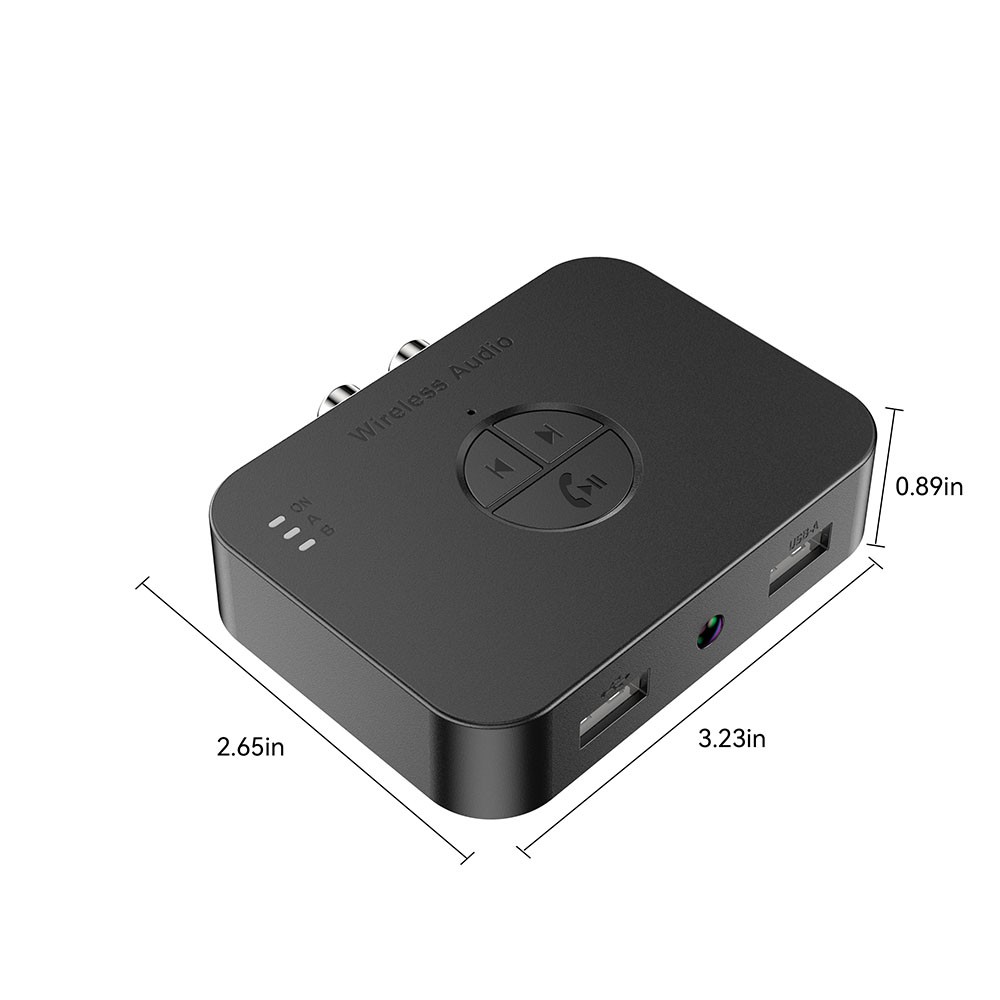 Bluetooth 6.0 Receiver Wireless Audio Adapter Low Latency for Car Home Speakers