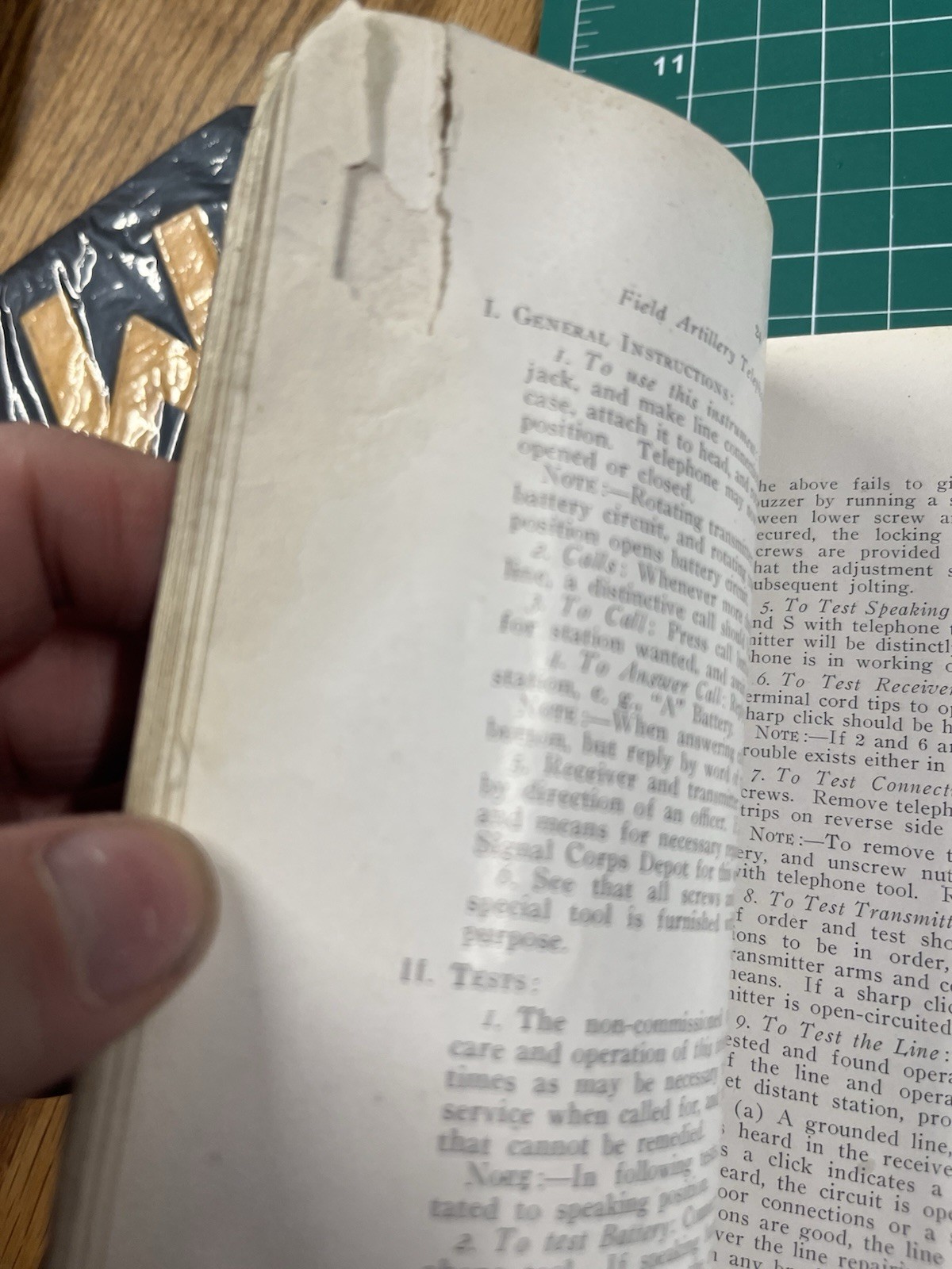 Pre WW1 US Manual Telephone & Signal Communication for Field Artillery Booklet