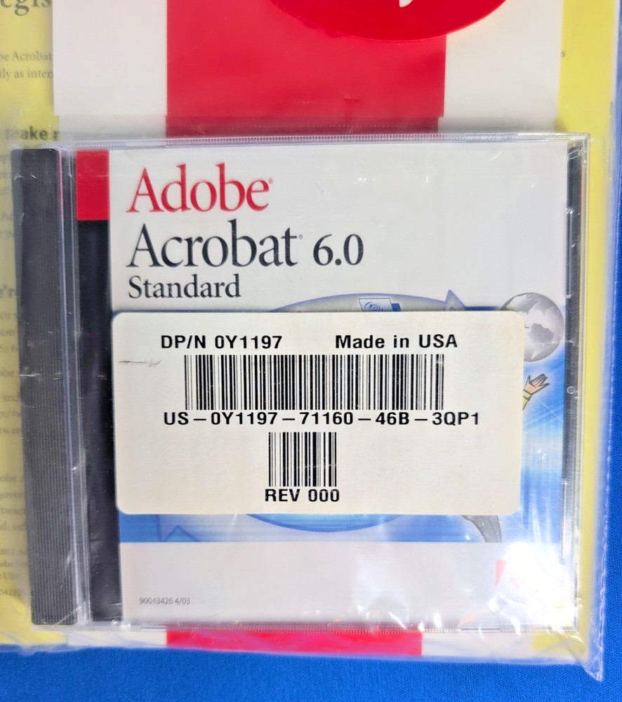 NEW - Adobe Acrobat 6.0 Standard WINDOWS - SEALED. FAST SHIP