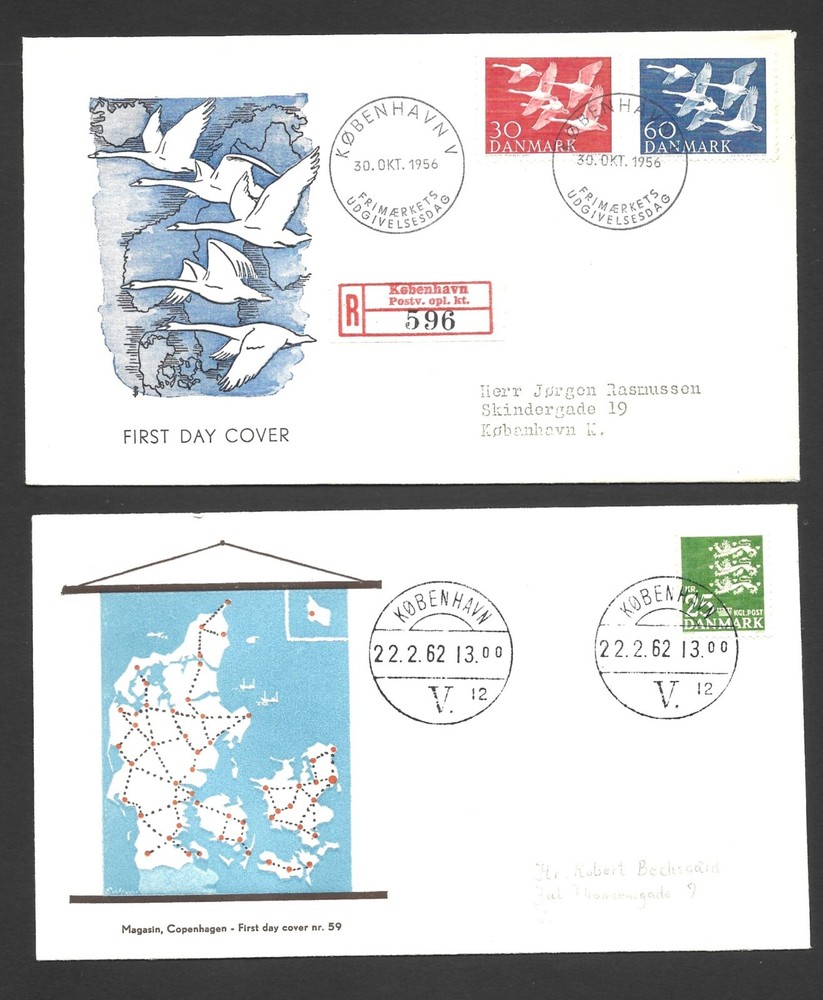 Denmark, two covers. ref A55