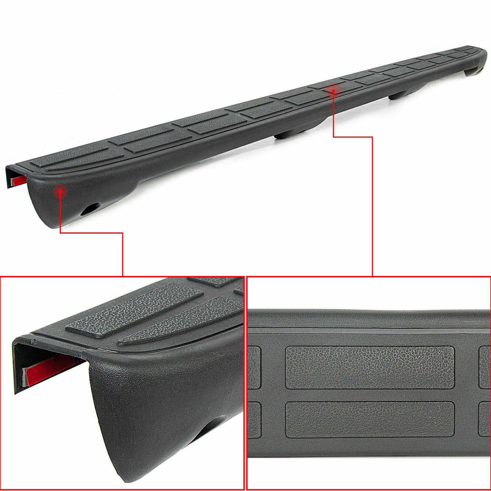 Tailgate Spoiler Cap Molding Top Protector for 99-07 Chevy Silverado GMC Sierra