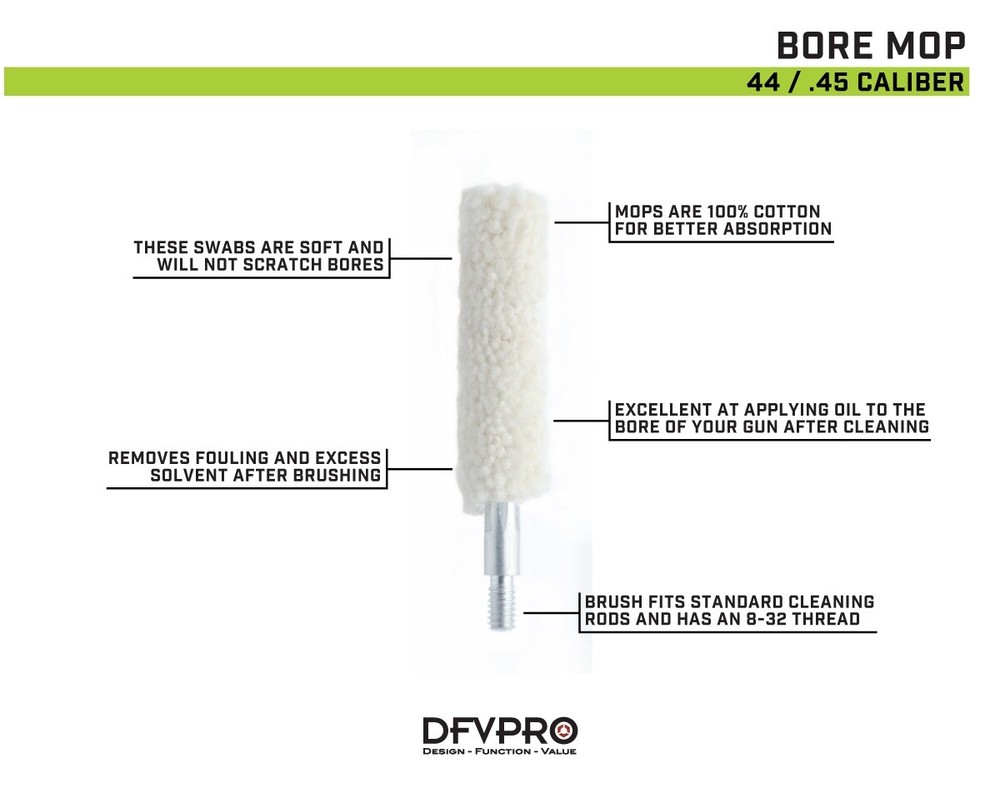 .44/.45 Caliber Mops 10 Pack