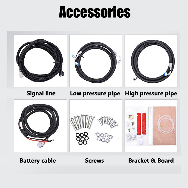 12V 12000 BTU Truck Cab Air Conditioner Split AC for Semi Trucks Bus RV Caravan