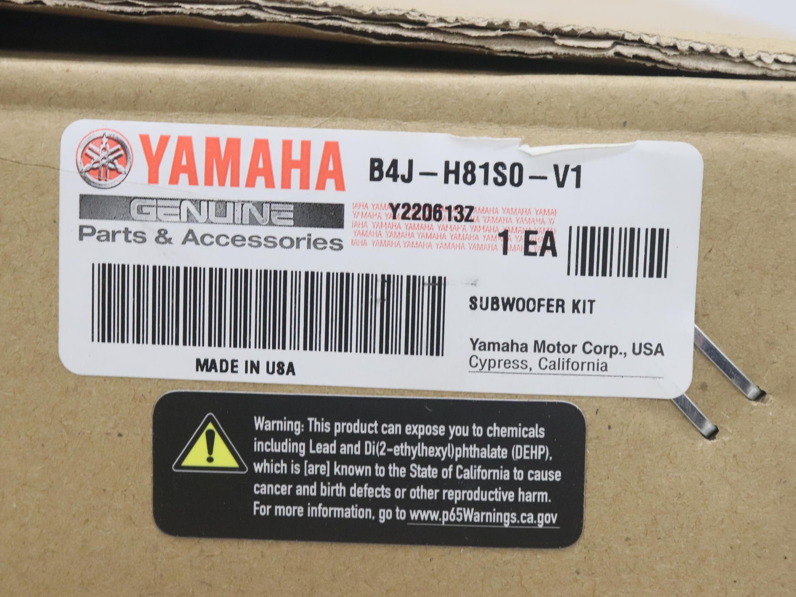 OPEN BOX - OEM Yamaha 8" Sub Sub Woofer 200w - Wolverine RMAX - B4J-H81S0-V0-00