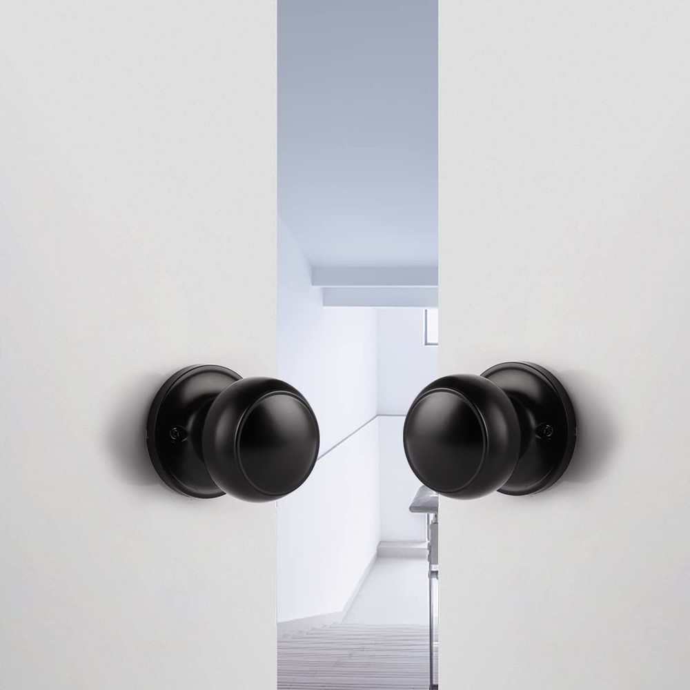 Probrico 2 Pack Single Side Dummy Knobs, Matte Black Finish, 2 Pack,