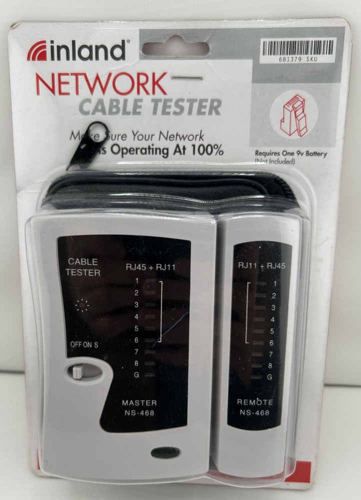 NEW INLAND NETWORK CABLE TESTER NS-468