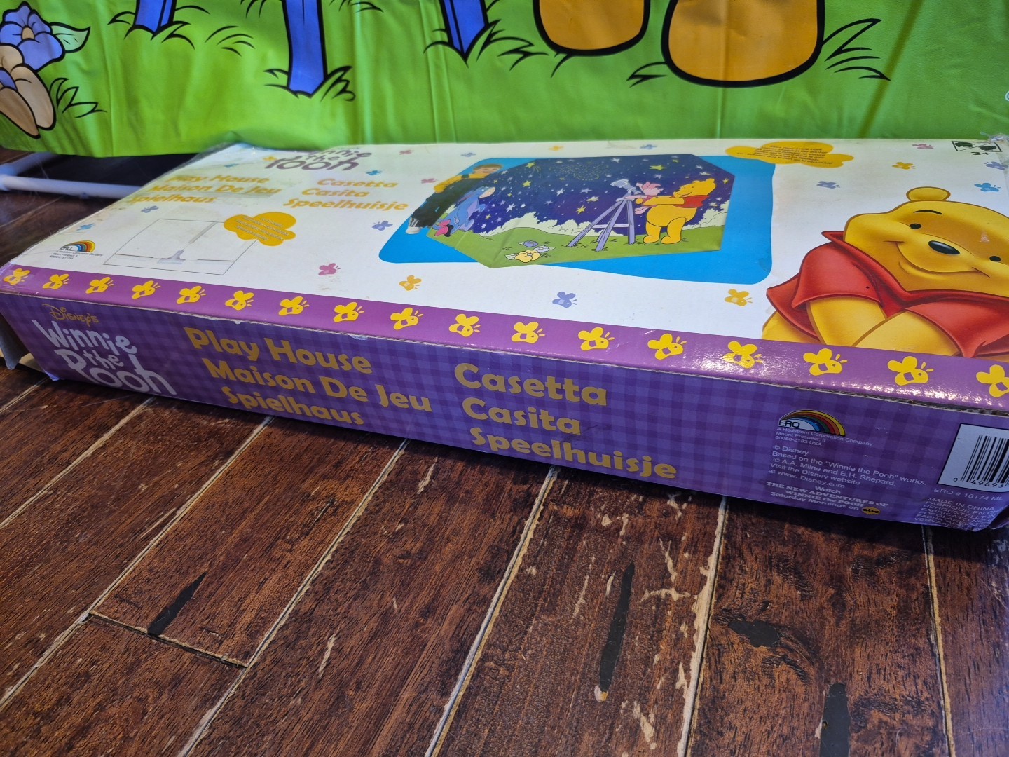 Vintage Disney Winnie The Pooh Playhouse Tent Glow In The Dark - Rare -